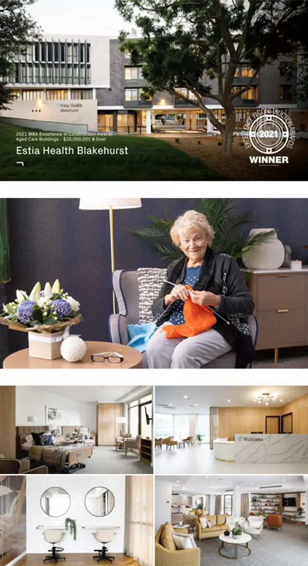 Estia Health Blakehurst wins award for design and construction innovation